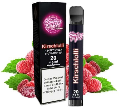 Kirschlolli Himbeer Guzele Einweg E-Zigarette 20mg