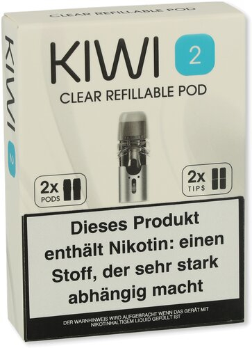 Kiwi 2 Leerpod Transparent Refillable Pod