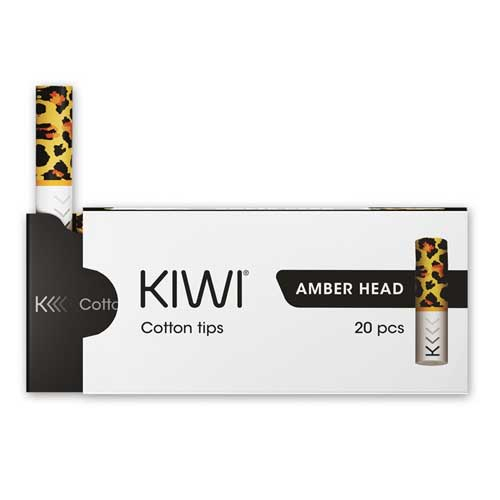 KIWI Cotton Filter Tips Amber Head 20Stk. KIWI Cotton Filter Tips Amber Head 20Stk.