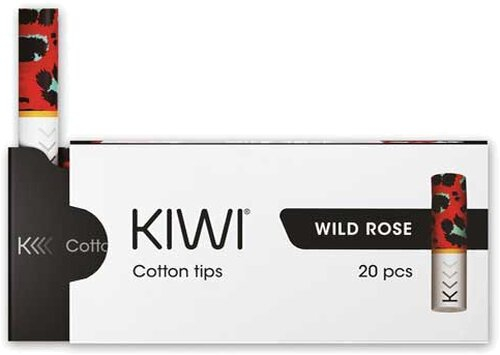 KIWI Cotton Filter Tips Wild Rose 20Stk. KIWI Cotton Filter Tips Wild Rose 20Stk.