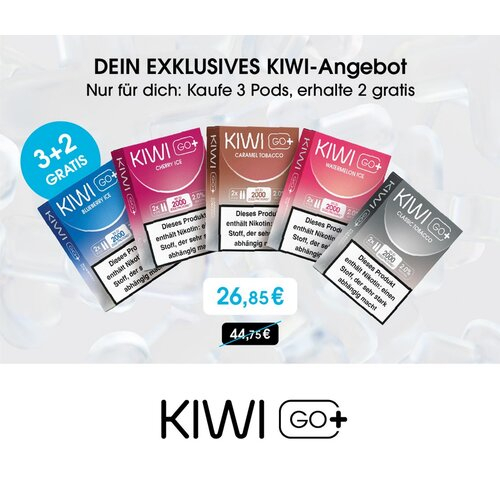KIWI GO+ 3 und 2 Aktion