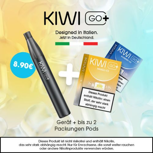 KIWI GO+ Registrierungsangebot Schwarz