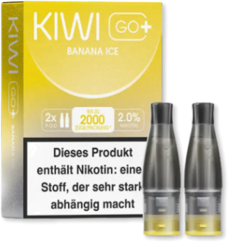 KIWI GO+ Prefilled Pods Banana Ice 2x2ml 20mg