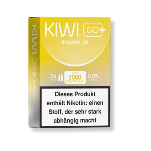 KIWI GO+ Prefilled Pods Banana Ice 2x2ml 20mg