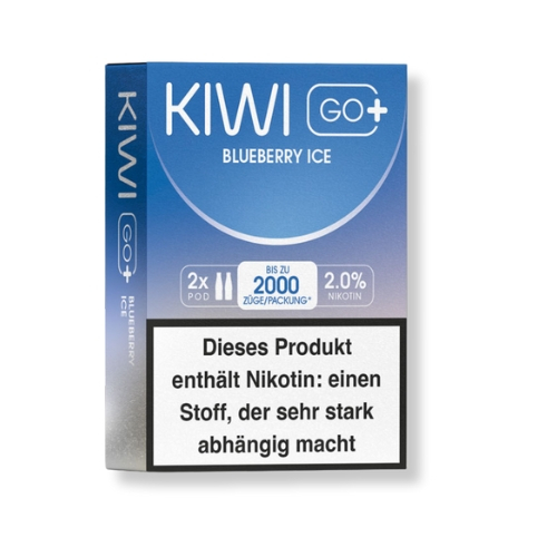 KIWI GO+ Prefilled Pods Blueberry Ice 2x2ml 20mg