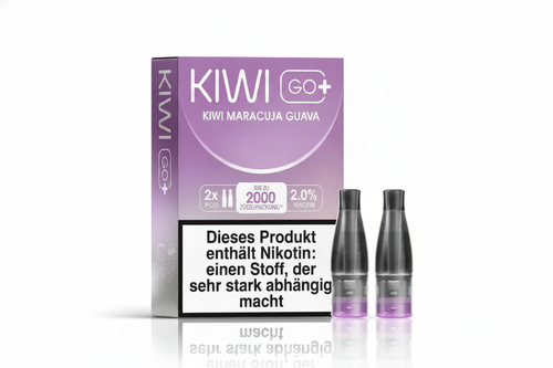 KIWI GO+ - Prefilled Pods (2 Stück) - Kiwi Maracuja Guava - 20mg/ml