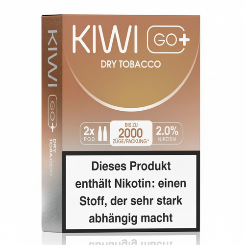 KIWI GO+ Prefilled Pods Dry Tobacco 2x2ml 20mg