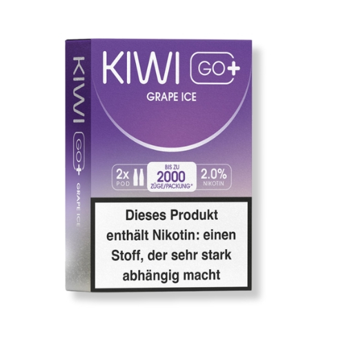 KIWI GO+ Prefilled Pods Grape Ice 2x2ml 20mg