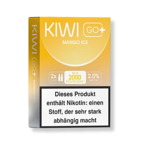 KIWI GO+ Prefilled Pods Mango Ice 2x2ml 20mg