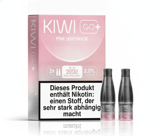 KIWI GO+ - Prefilled Pods (2 Stück) - Pink Lemonade - 20mg/ml