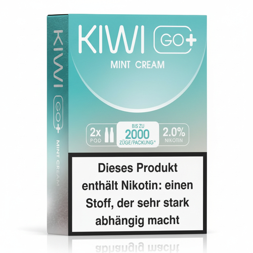 KIWI GO+ Prefilled Pods Mint Cream 2x2ml 20mg