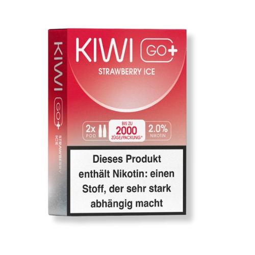 KIWI GO+ Prefilled Pods Strawberry Ice 2x2ml 20mg