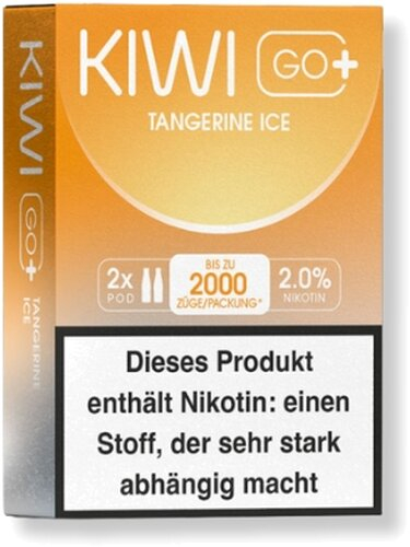 KIWI GO+ Prefilled Pods Tangerine Ice 2x2ml 20mg
