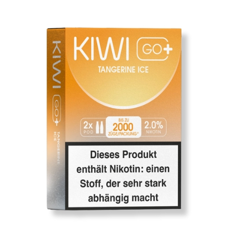 KIWI GO+ Prefilled Pods Tangerine Ice 2x2ml 20mg