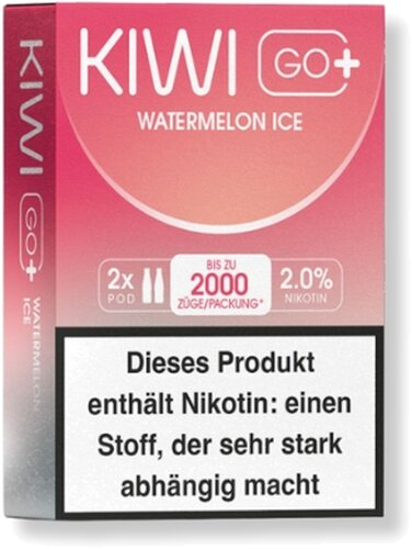 KIWI GO+ Prefilled Pods Watermelon Ice 2x2ml 20mg