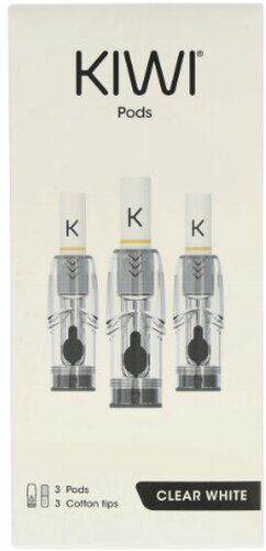 KIWI Pod mit Filter Tip 3Stk. weiß KIWI Pod mit Filter Tip 3Stk. weiß
