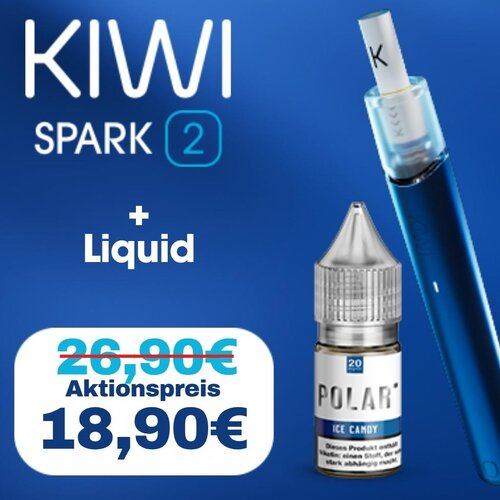KIWI Spark 2 Kit Aktion - 1 Gerät und 1 Liquid