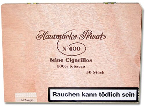 Kleinlagel Zigarillos Hausmarke Sumatra No. 400, 50er