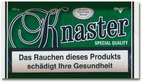 Knaster Tabak Special Quality Green 35g Pouch Kräutermischung