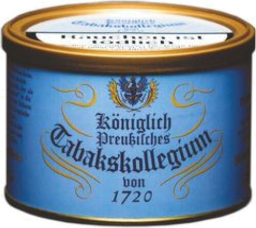 Königlich Preußisches Tabakskollegium Pfeifentabak Blau 1720 - 100g Dose Königlich Preußisches Tabakskollegium Pfeifentabak Blau 1720 - 100g Dose