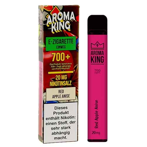Aroma King Red Apple Anise Einweg e-Shisha ca. 700 Züge 20mg Aroma King Red Apple Anise Einweg e-Shisha ca. 700 Züge 20mg