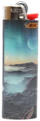 BIC Feuerzeug Maxi Weltraum 2v8