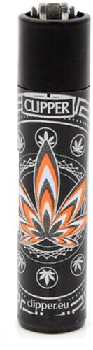 Clipper Feuerzeug Leaves 34 Orange 3v4