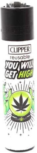 Clipper Feuerzeug Weed Slogan 6 2v4