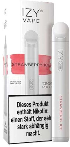 IZY One Einweg E-Shisha Strawberry Ice 0mg ca. 600 Züge IZY One Einweg E-Shisha Strawberry Ice 0mg ca. 600 Züge