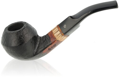 Molina Pfeife Zebrano Sandblast Black Nr.7