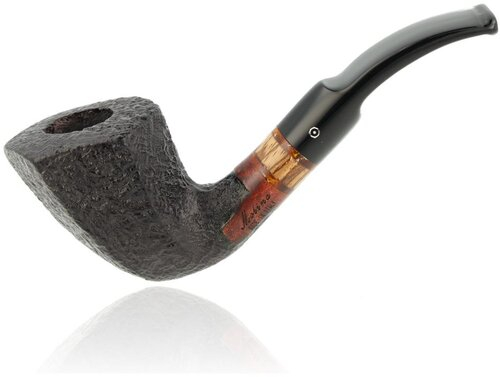 Molina Pfeife Zebrano Sandblast Black Nr.8