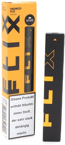VIVO FLIX BAR Einweg E-Shisha Mango Ice 20mg/ml ca. 400 Züge