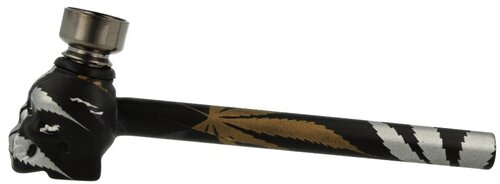 Kräuterpfeife Atomic Skull Head Glaspfeife Nr. 3