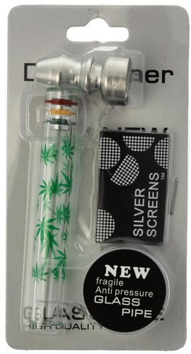 Kräuterpfeife Dreamliner mit Sieb Glaspfeife Nr.3 Kräuterpfeife Dreamliner mit Sieb Glaspfeife Nr.3