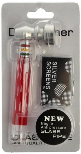 Kräuterpfeife Dreamliner mit Sieb Glaspfeife Nr.4 Kräuterpfeife Dreamliner mit Sieb Glaspfeife Nr.4