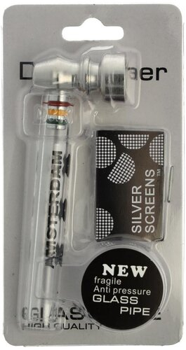 Kräuterpfeife Dreamliner mit Sieb Glaspfeife Nr.5 Kräuterpfeife Dreamliner mit Sieb Glaspfeife Nr.5