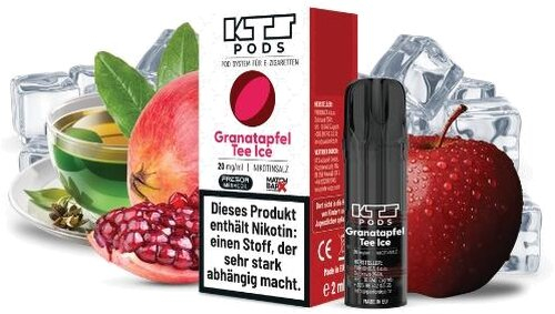KTS Pod Granatapfel Tee Ice 2ml 20mg KTS Pod Granatapfel Tee Ice 2ml 20mg