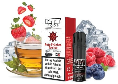 KTS Pod Rote Früchte Tee Ice 2ml 20mg KTS Pod Rote Früchte Tee Ice 2ml 20mg