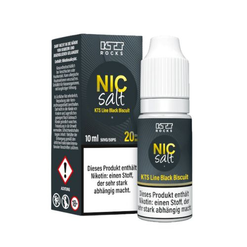 KTS Rocks Nic Salt Black Biscuit Nikotinsalz Liquid 20mg KTS Rocks Nic Salt Black Biscuit Nikotinsalz Liquid 20mg