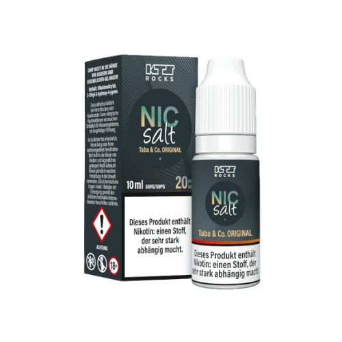 KTS Rocks Nic Salt Taba & Co. Original Nikotinsalz Liquid 20mg KTS Rocks Nic Salt Taba & Co. Original Nikotinsalz Liquid 20mg
