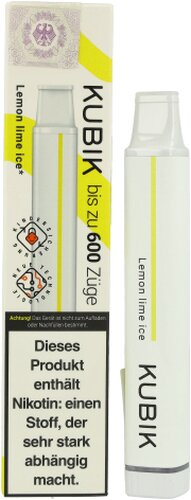 Kubik Einweg E-Zigarette Lemon Lime Ice 20mg
