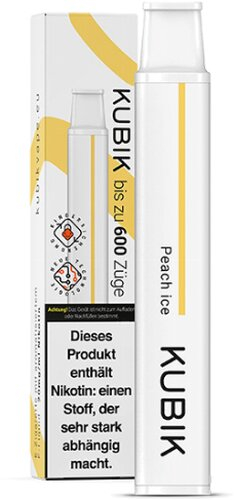 Kubik Einweg E-Zigarette Peach Ice 20mg