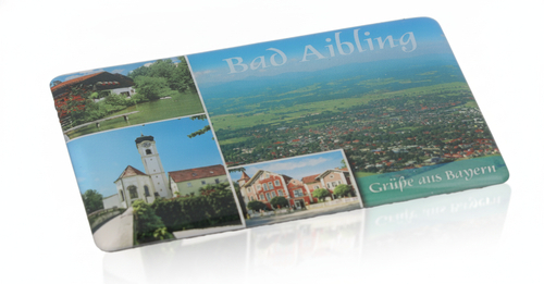 Kühlschrankmagnet Bad Aibling, Umgebung Grüße aus Bayern 1 Stk.