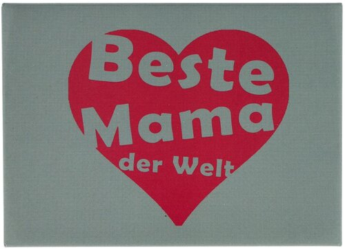 Kühlschrankmagnet Beste Mama der Welt 9x6,5cm