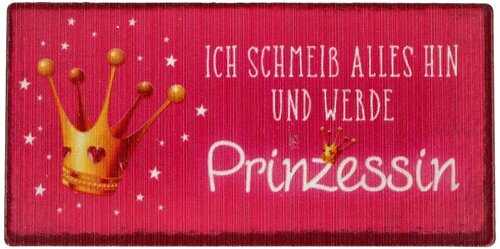 Kühlschrankmagnet ICH SCHMEIß ALLES HIN UND WERDE Prinzessin 10x5cm