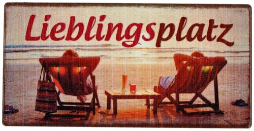 Kühlschrankmagnet Lieblingsplatz  10x5cm