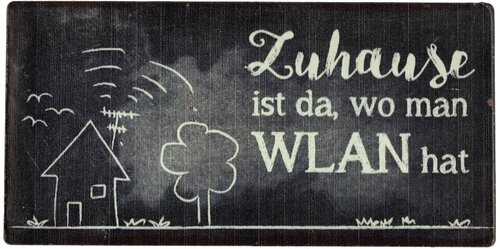 Kühlschrankmagnet Zuhause ist da, wo man WLAN hat 10x5cm Kühlschrankmagnet Zuhause ist da, wo man WLAN hat 10x5cm