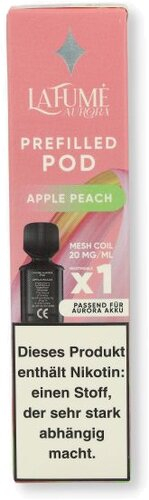 La Fume Aurora Prefilled Pod Apple Peach 2ml 20mg La Fume Aurora Prefilled Pod Apple Peach 2ml 20mg