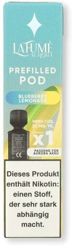 La Fume Aurora Prefilled Pod Blueberry Lemonade 20mg La Fume Aurora Prefilled Pod Blueberry Lemonade 20mg