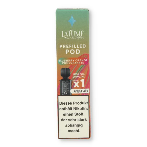 La Fume Aurora Prefilled Pod Blueberry Orange Pomegranate 2ml 20mg